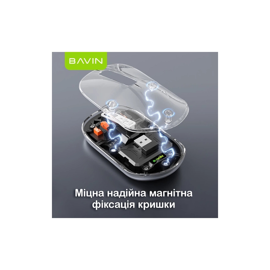 Мишка BAVIN G-K-993 Wireless/Bluetooth Black (G-K-993-BK)