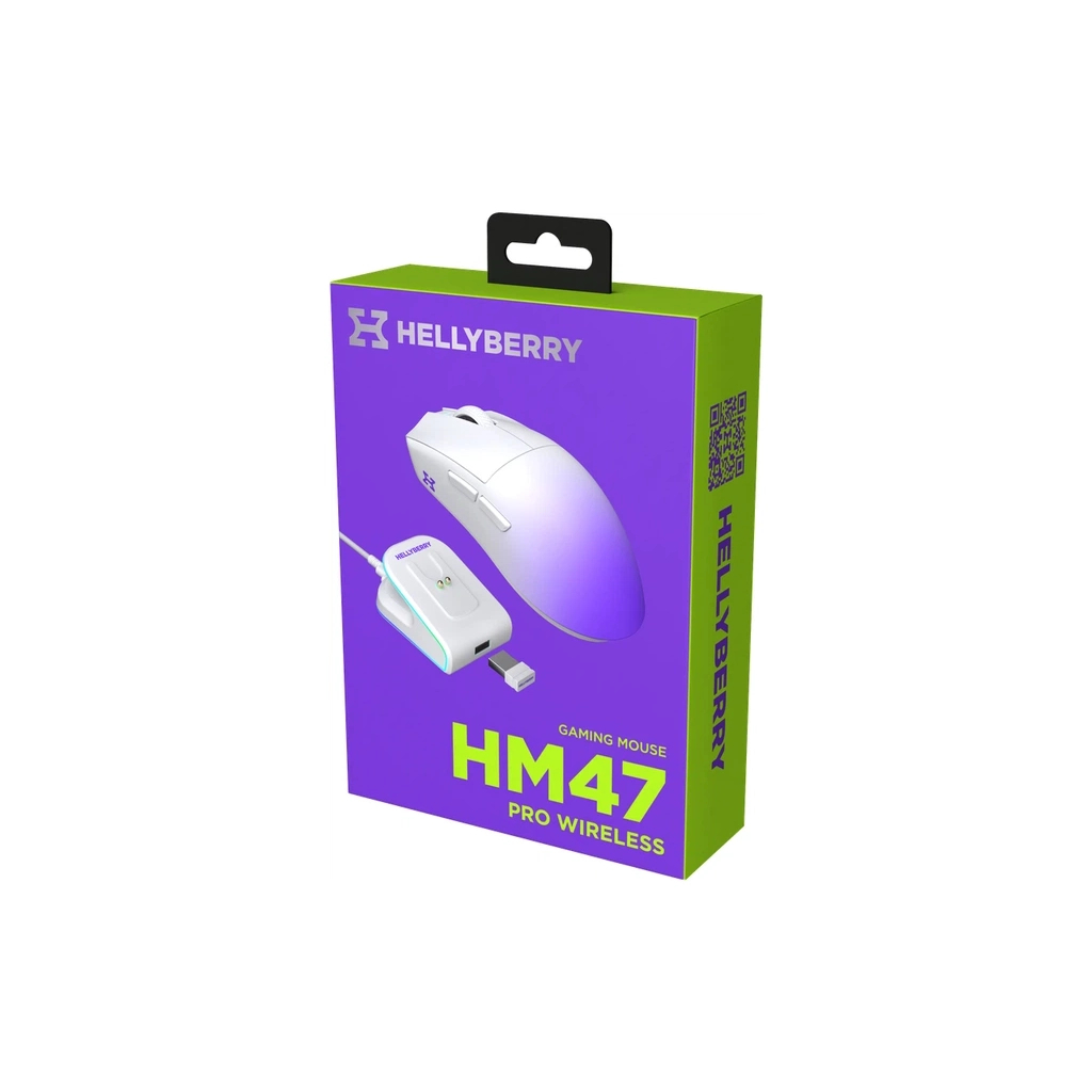 Мишка Hator Hellyberry HM47 Pro RGB Wireless/Bluetooth/USB White/Violet (HM47PRO_white_violet)