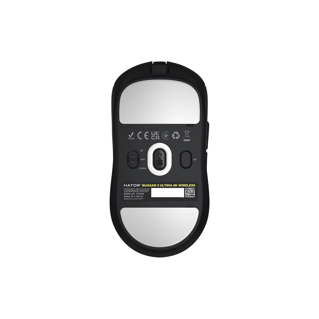 Мишка Hator Quasar 3 Ultima 8K Wireless/Bluetooth/USB Black (HTM762)
