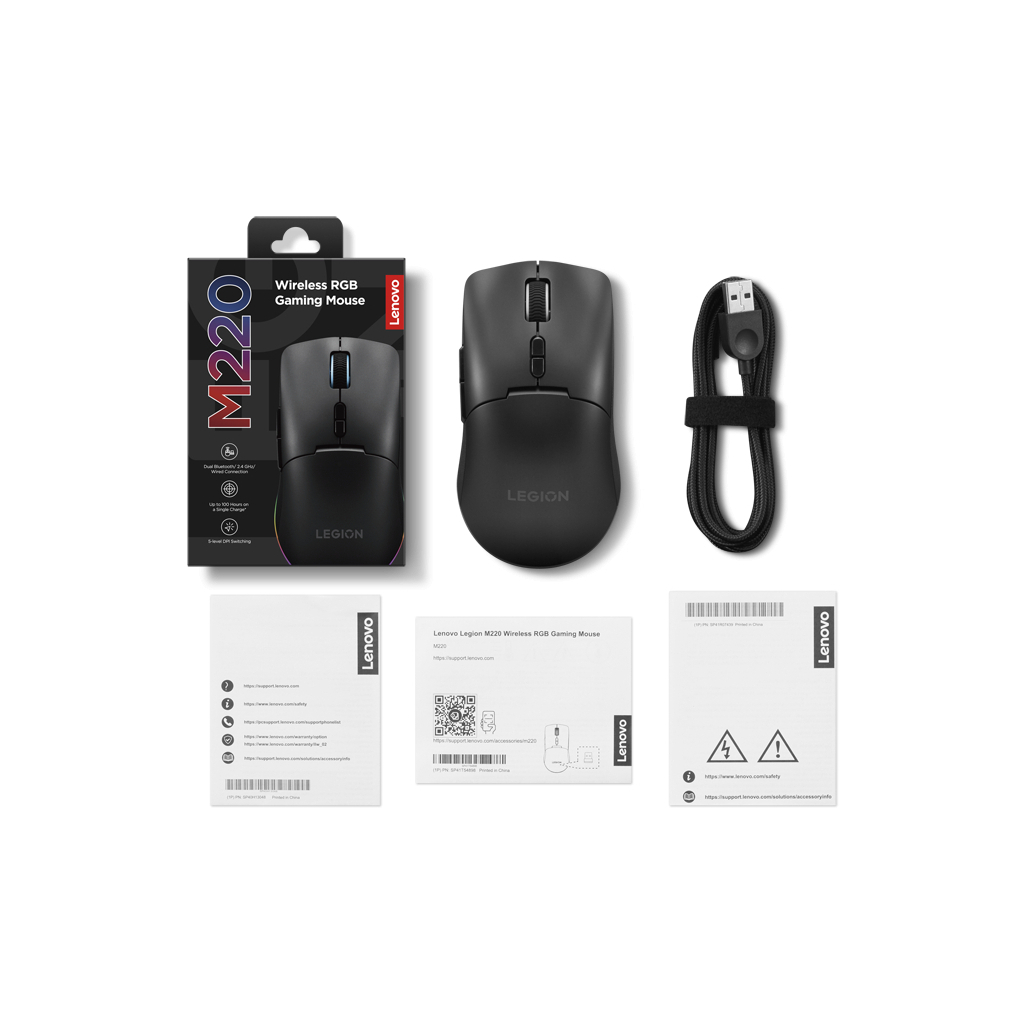 Мишка Lenovo Gaming M220 RGB Multi-Device Wireless Black (GY51U28359)