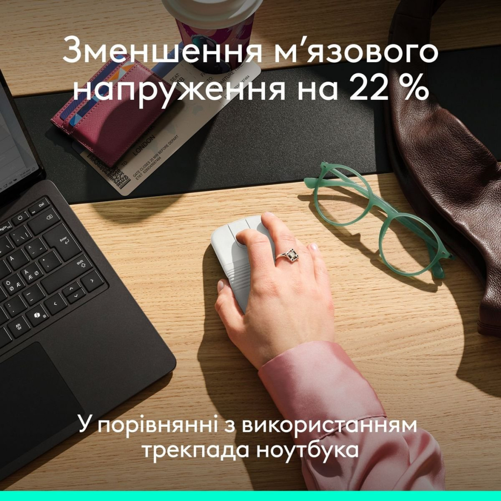 Мишка Logitech Mobi Fold Bluetooth Off-White (910-007631)
