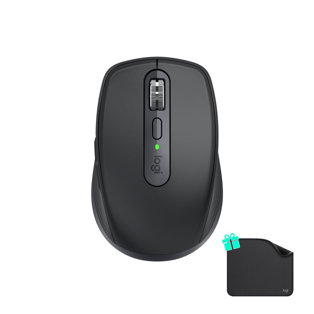 Мишка Logitech MX Anywhere 3S for Business Wireless/Bluetooth + Mouse Pad Studio Series Graphite (MX910-006958)