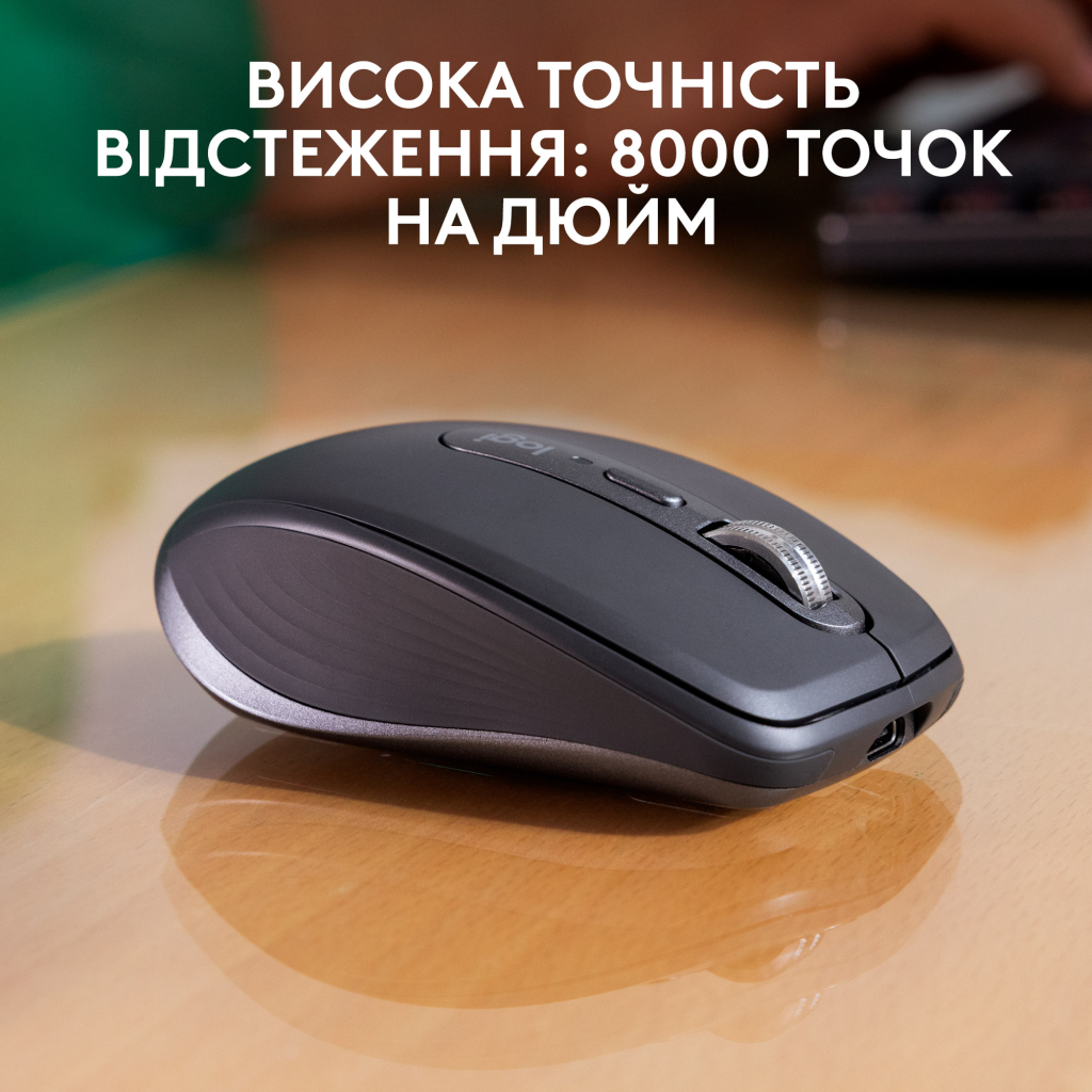 Мишка Logitech MX Anywhere 3S for Business Wireless/Bluetooth + Mouse Pad Studio Series Graphite (MX910-006958)