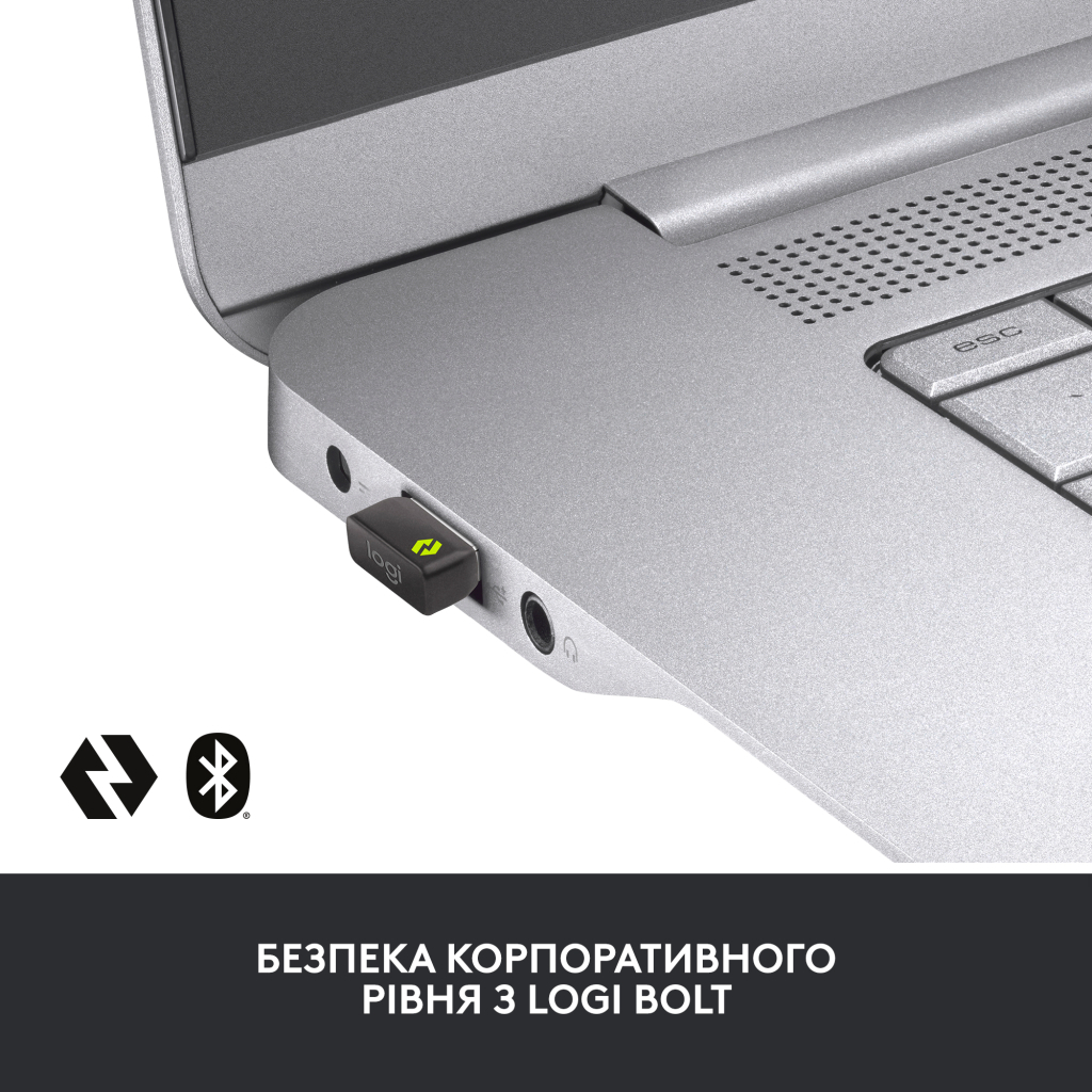 Мишка Logitech MX Master 3S Performance for Business Wireless/Bluetooth + Mouse Pad Studio Series Graphite (MX910-006582)