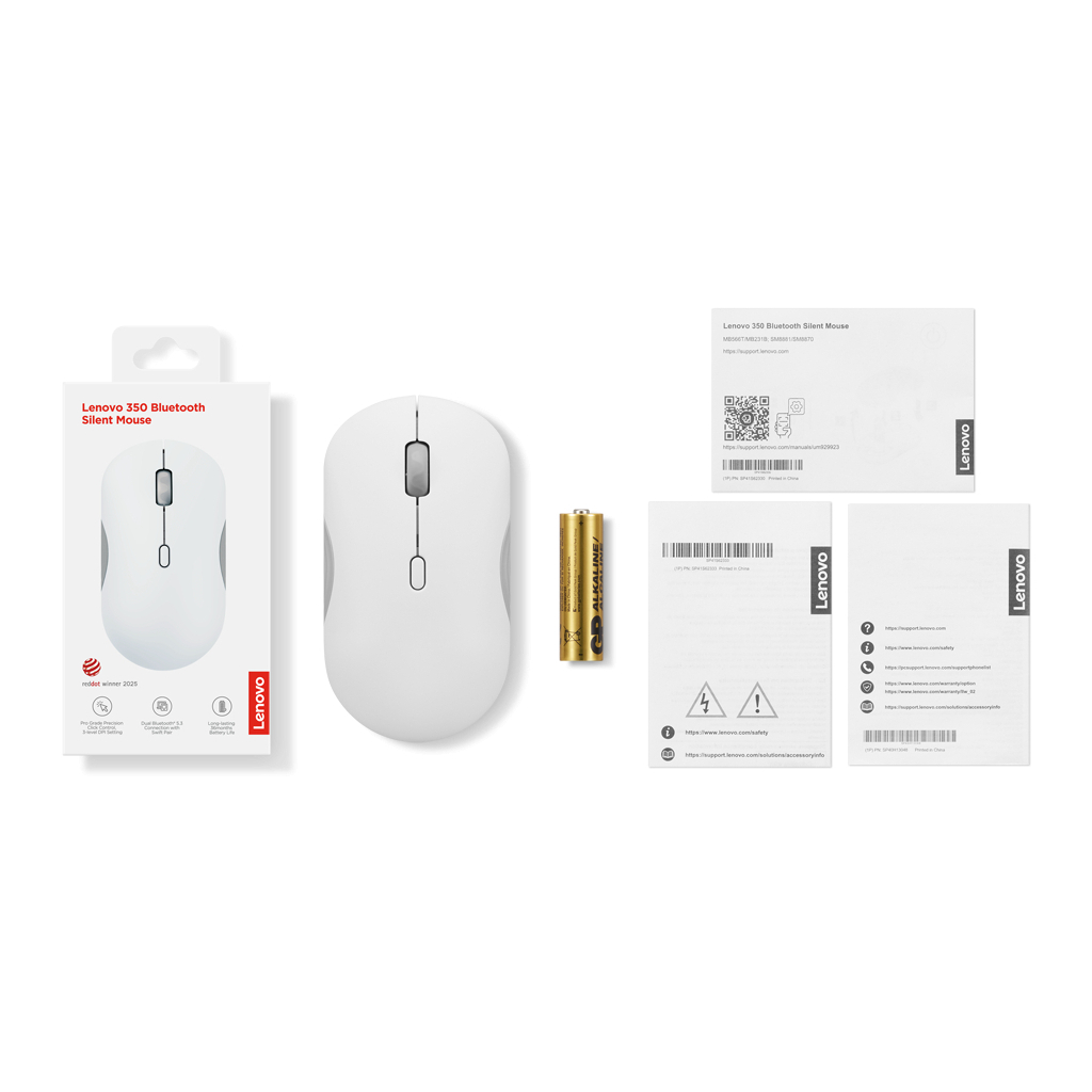 Мишка Lenovo 350 Silent Bluetooth Cloud Grey (GY51S61907)