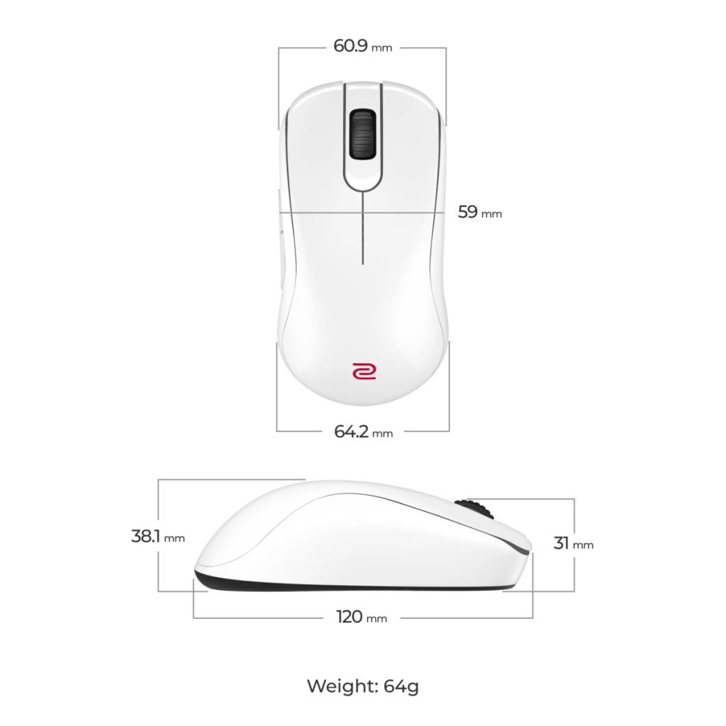 Мишка Zowie S2DW Wireless White (9H.N4NBE.A3E)