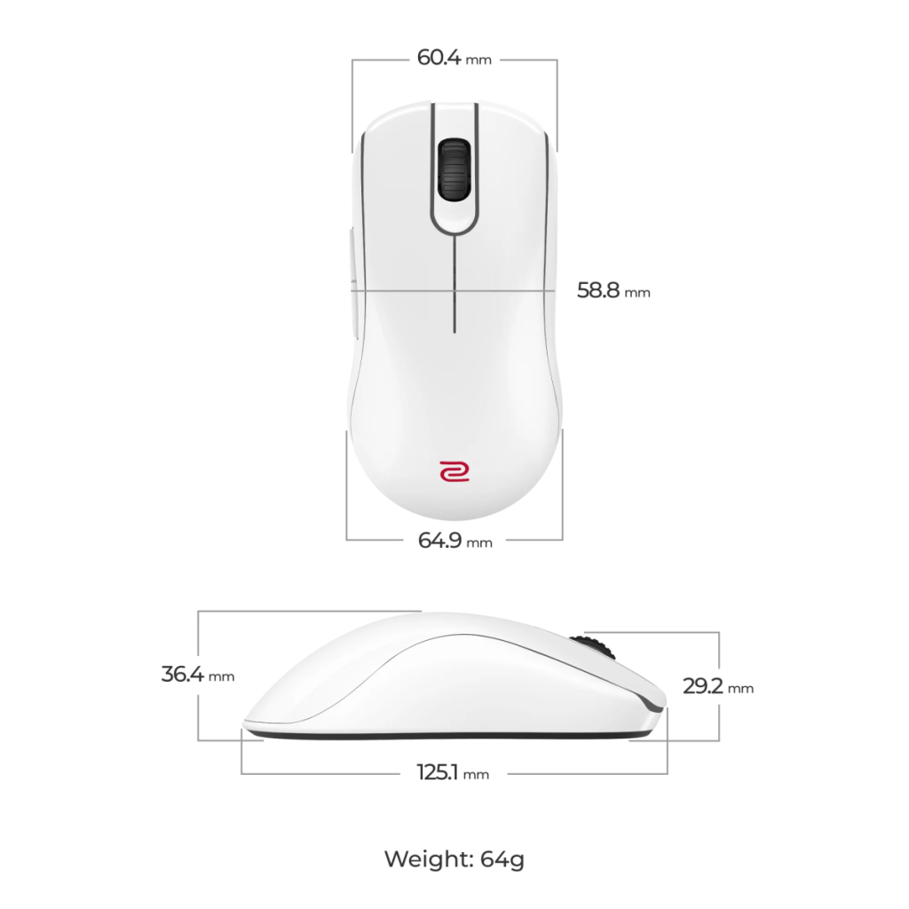 Мишка Zowie FK2DW Wireless White (9H.N4MBE.A3E)