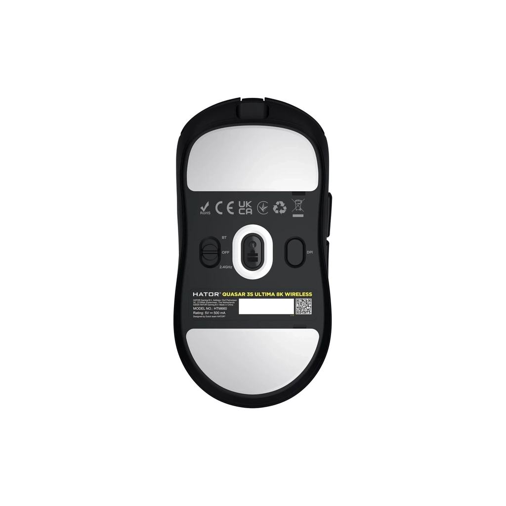 Мишка Hator Quasar 3S Ultima 8K Wireless/Bluetooth/USB Black (HTM660)