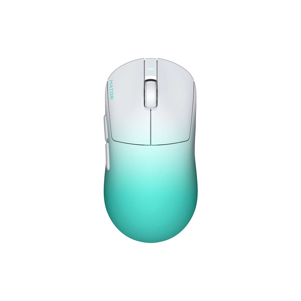 Мишка Hator Quasar 3 Ultima 8K Wireless/Bluetooth/USB White/Mint (HTM761)