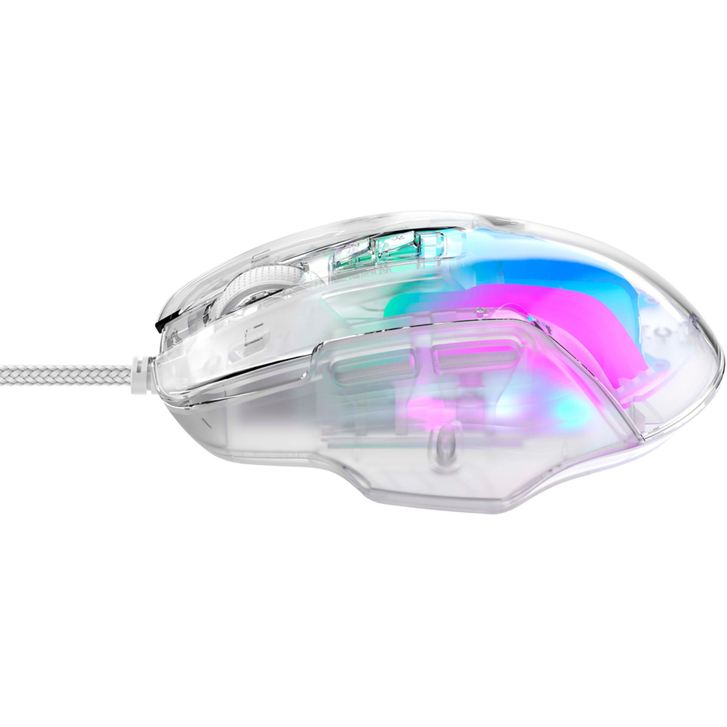 Мишка Havit HV-MS1011SE USB Transparent White (6950676293678)