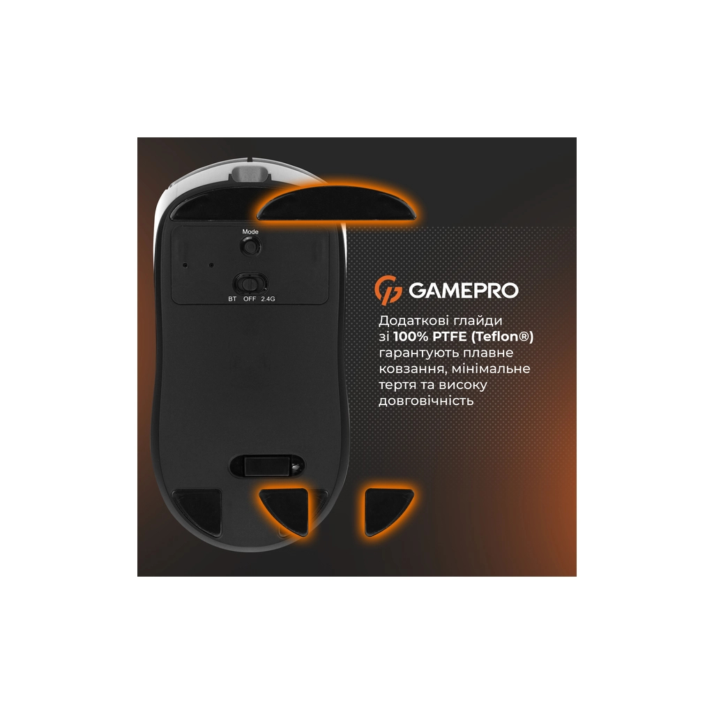 Мишка GamePro Genesis Winner Wireless/Bluetooth/USB White (GM079W)