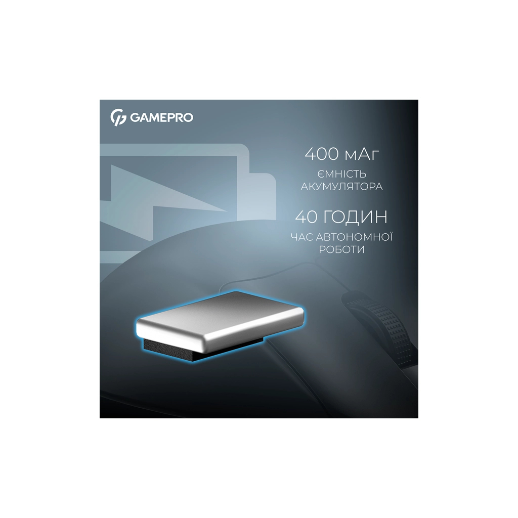 Мишка GamePro Asgard Surt Wireless/Bluetooth/USB Black (GM017B)