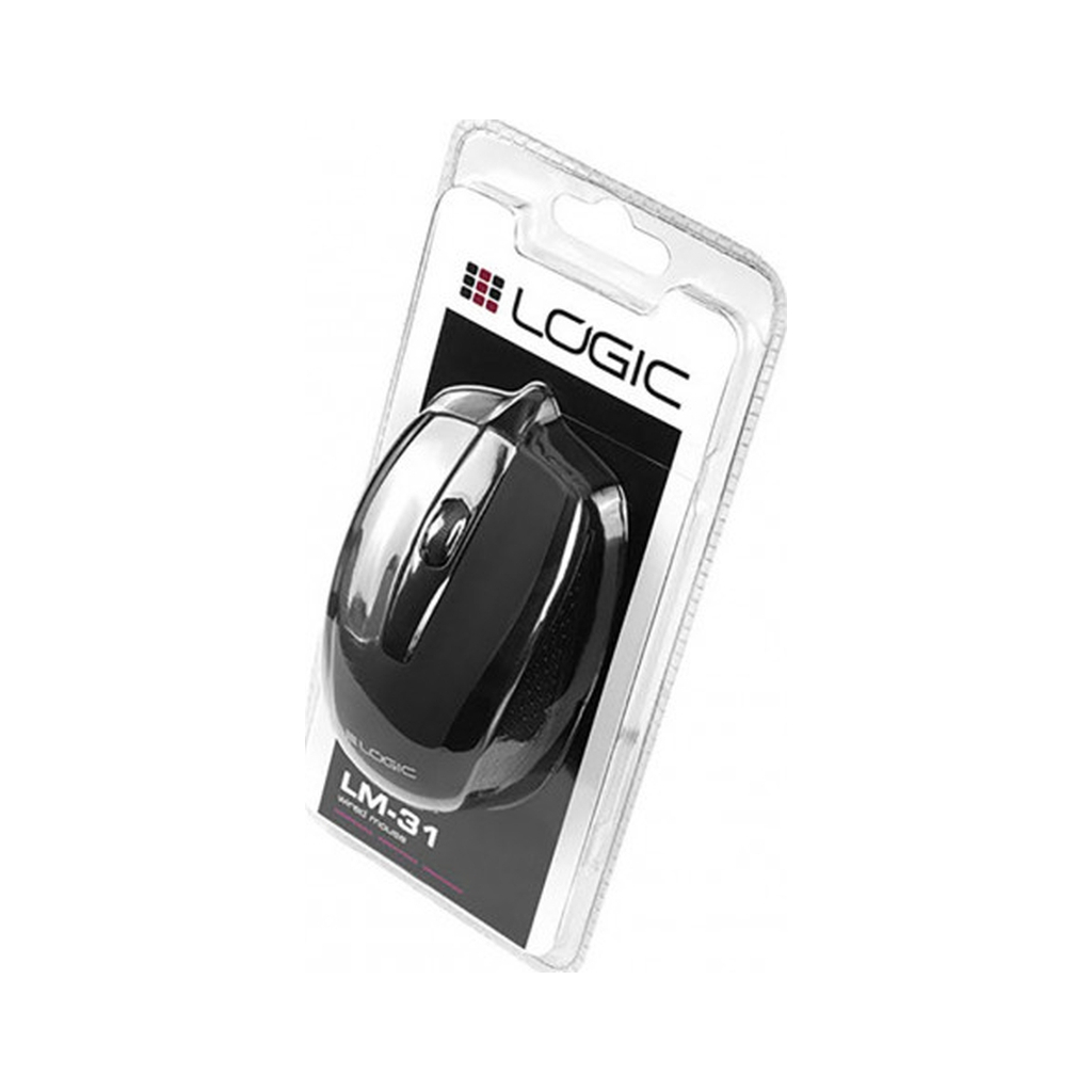 Мишка Logic concept LM-31Black (M-LC-LM31W-BK)