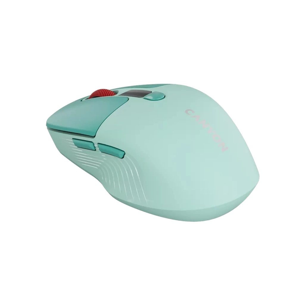 Мишка Canyon MW-26 LCD Silent Wireless/Bluetooth Green (CNS-CMSW26GR)