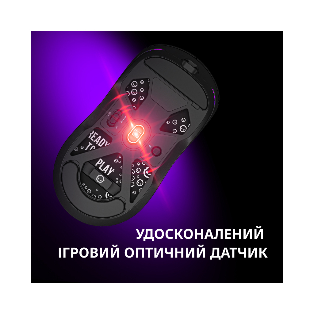 Мишка Lorgar MSA10W Wireless Gaming Black (LRG-MSA10W-BK)