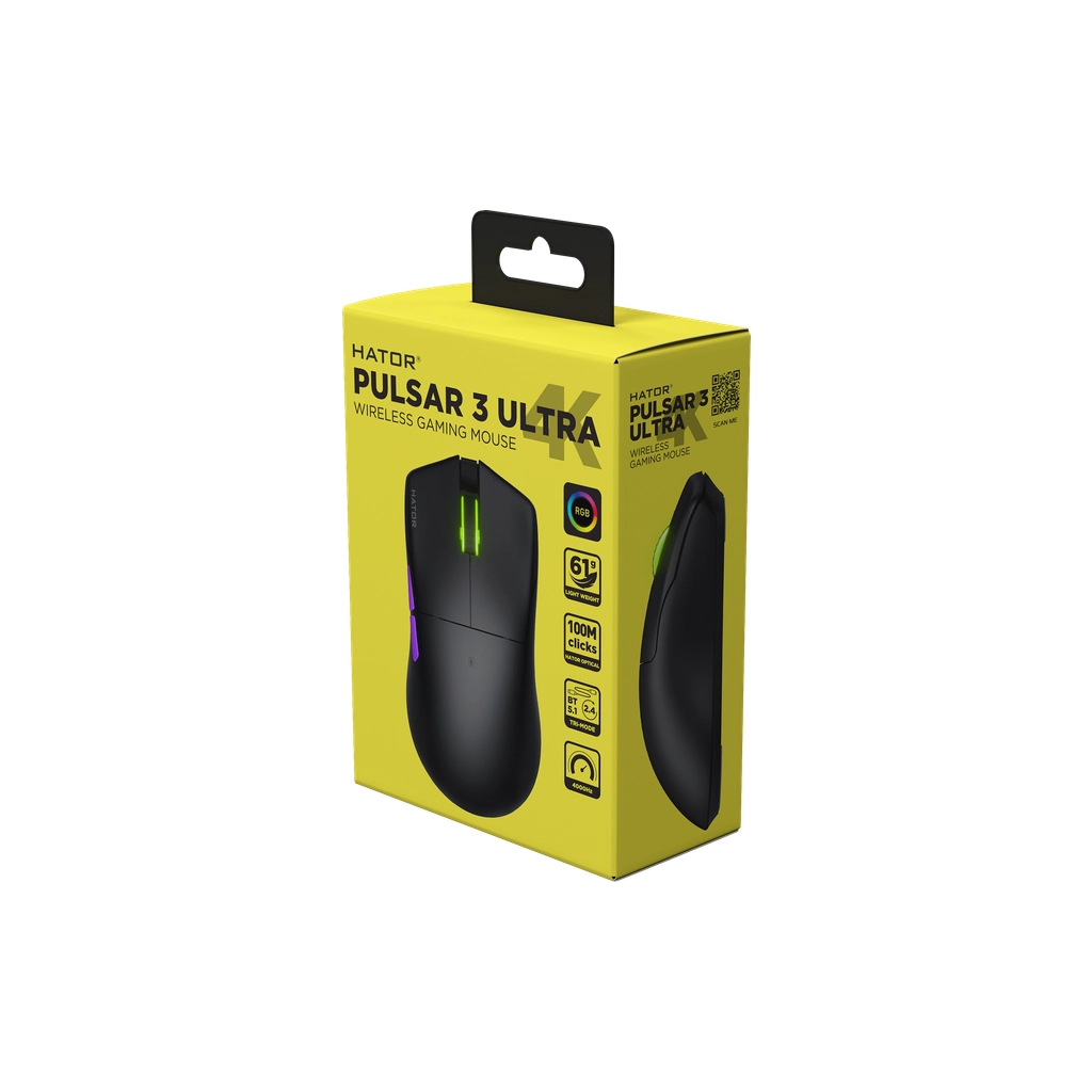 Мишка Hator Pulsar 3 Ultra 4K Wireless Black (HTM680)