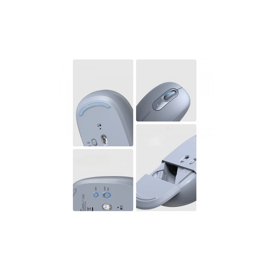 Мишка Ugreen MU105 Wireless Light Blue (90671)