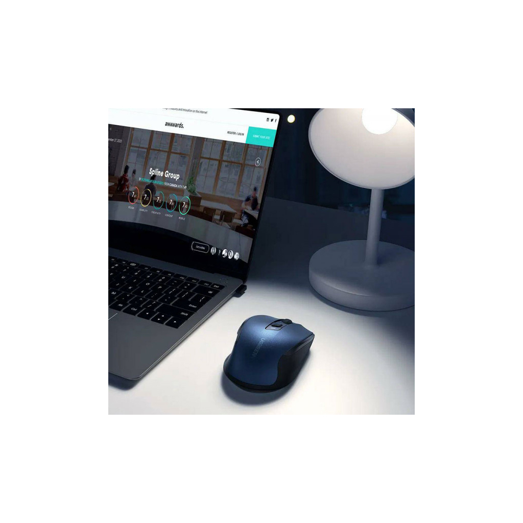 Мишка Ugreen MU006 Ergonomic Wireless Blue (15064)