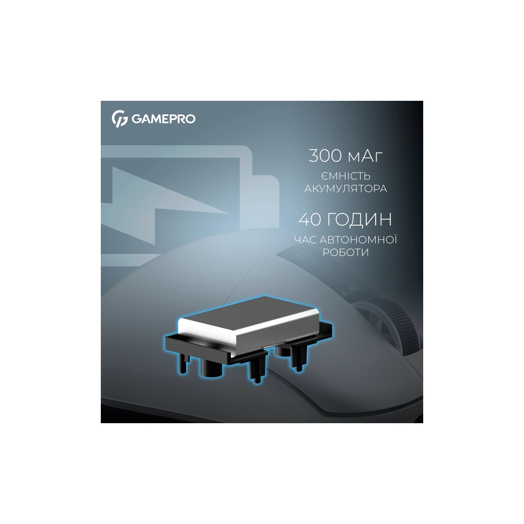 Мишка GamePro Asgard Thor Wireless/Bluetooth/USB White (GM023W)