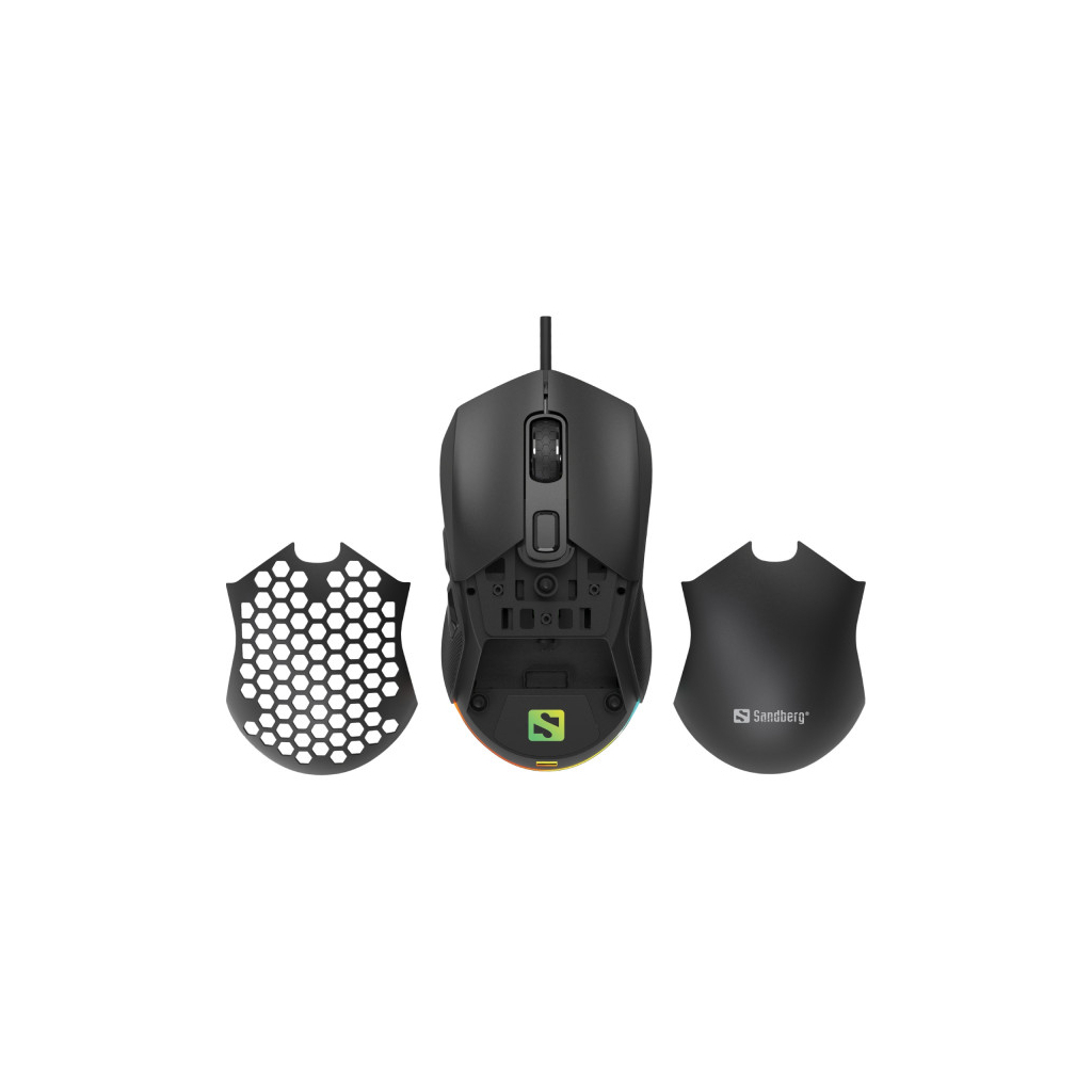 Мишка Sandberg FlexCover 6D Wireless Huano Black (640-28)