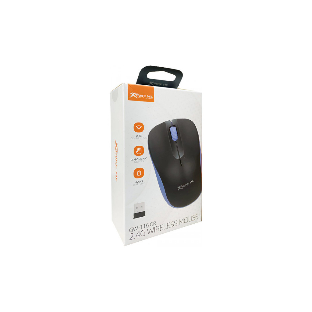 Мишка Xtrike ME GW-116 Wireless Grey (GW-116GY)