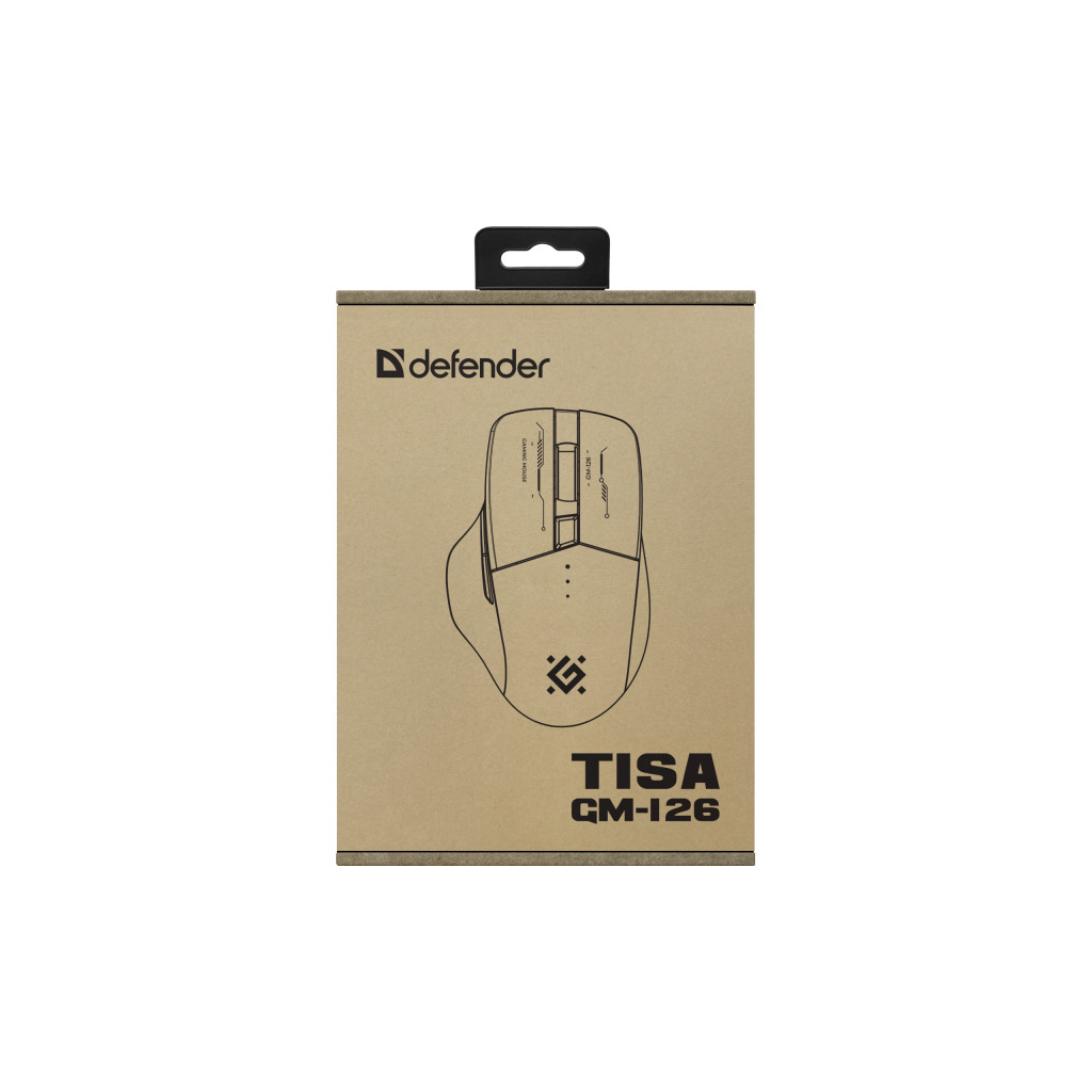 Мишка Defender Tisa GM-126 LED Wireless/Bluetooth White/Blue (52126)