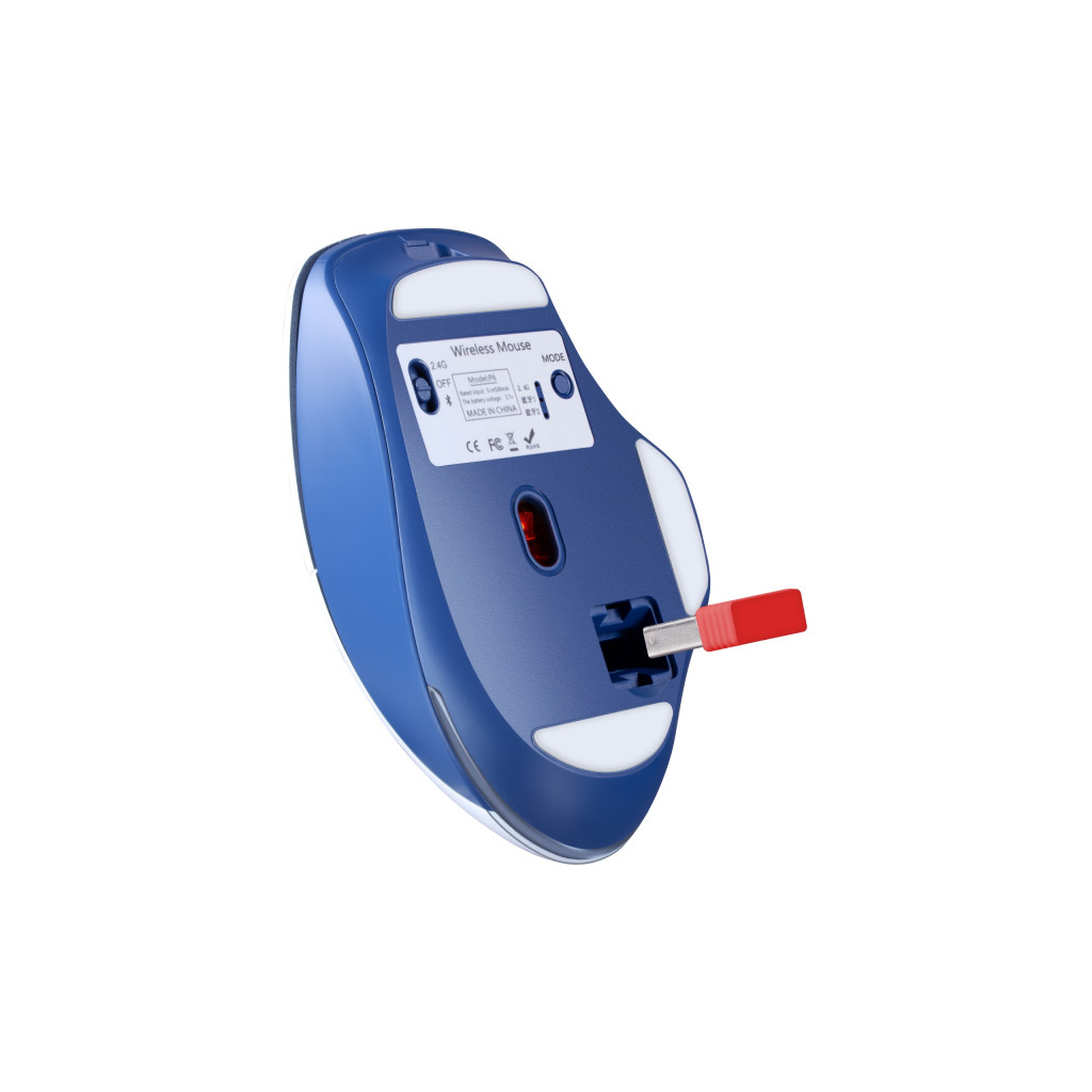 Мишка Defender Tisa GM-126 LED Wireless/Bluetooth White/Blue (52126)