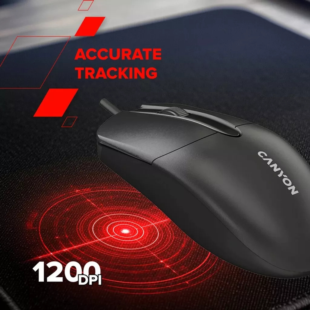 Мишка Canyon M-5 USB Black (CNE-CMS5)