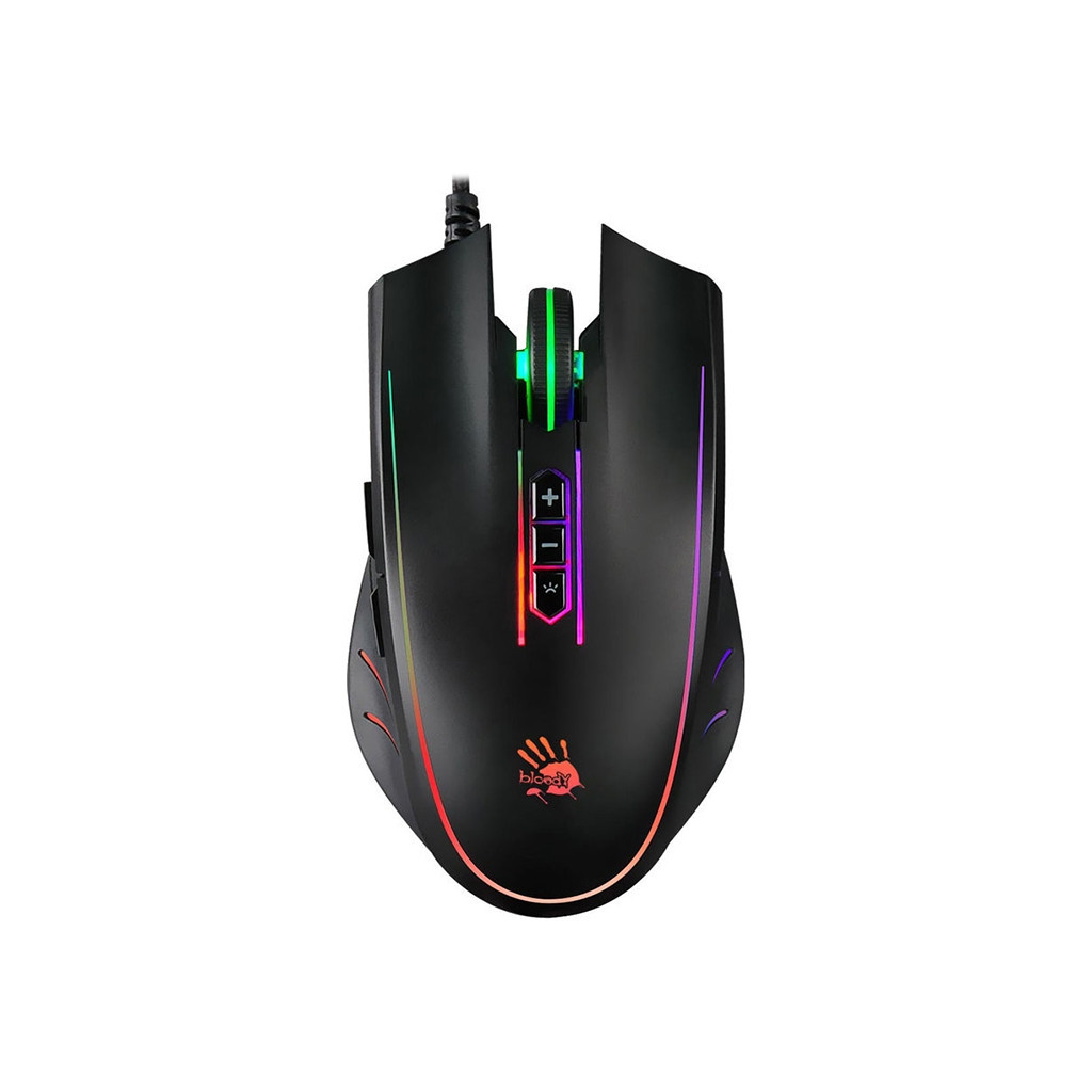Мишка A4Tech Bloody Q81 Neon XGlide Curve Black (4711421948555)