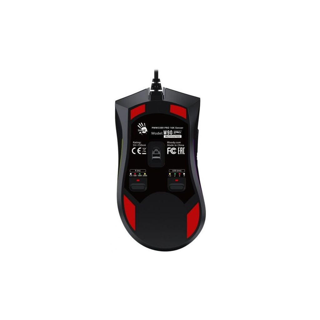 Мишка A4Tech Bloody W90 Pro Stone black (4711421962483)