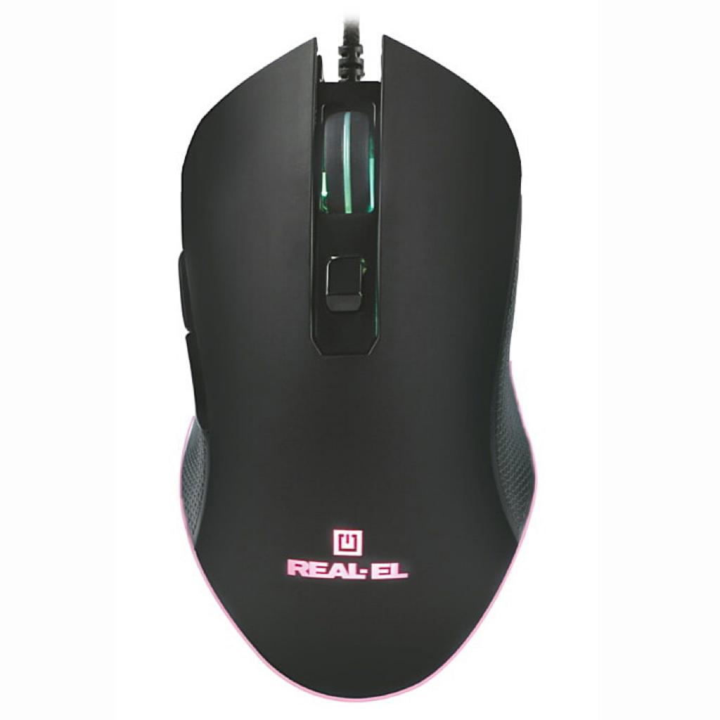 Мишка REAL-EL RM-550 USB Black (EL123200027)