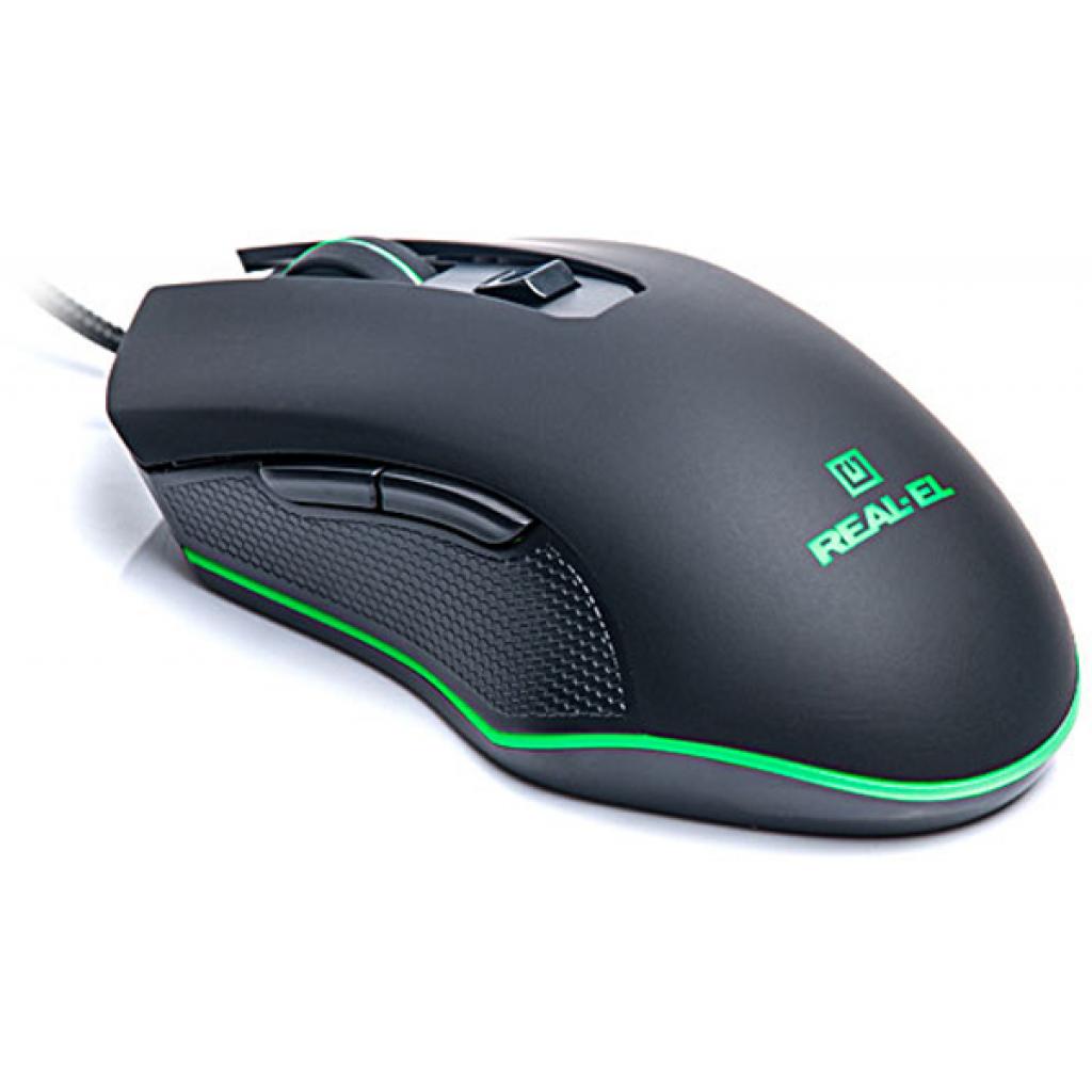 Мишка REAL-EL RM-550 USB Black (EL123200027)