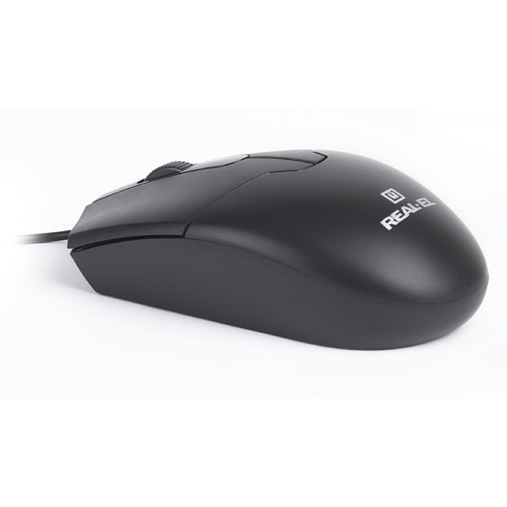 Мишка REAL-EL RM-208 USB Black (EL123200030)