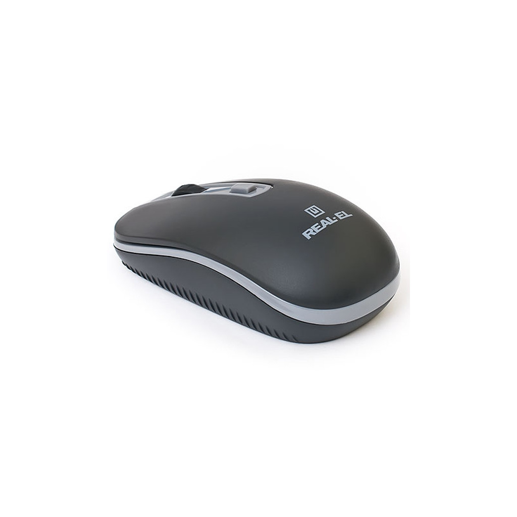 Мишка REAL-EL RM-303 Wireless Black/Grey (EL123200021)