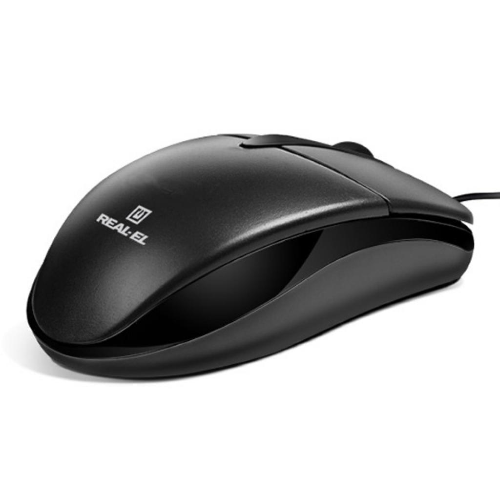 Мишка REAL-EL RM-211 USB Black (EL123200001)