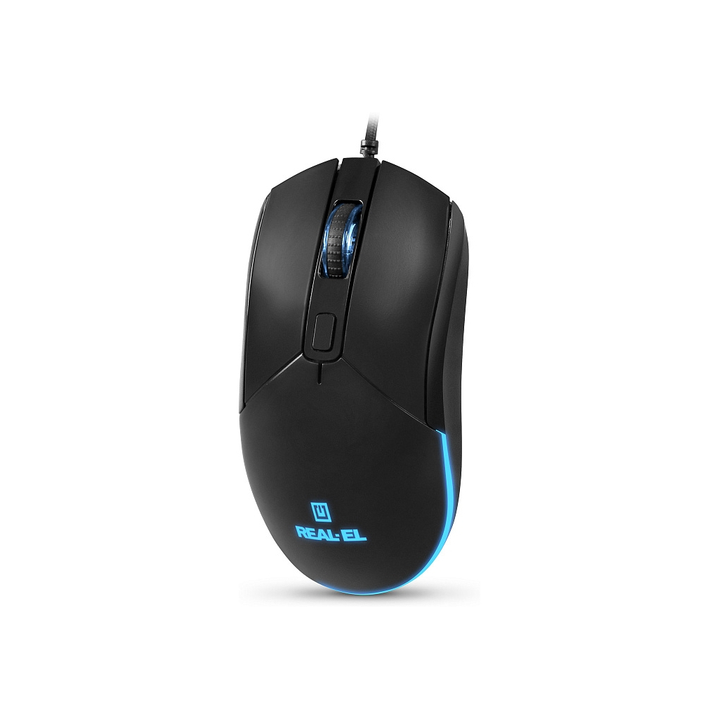 Мишка REAL-EL RM-515 USB Black (EL123200059)