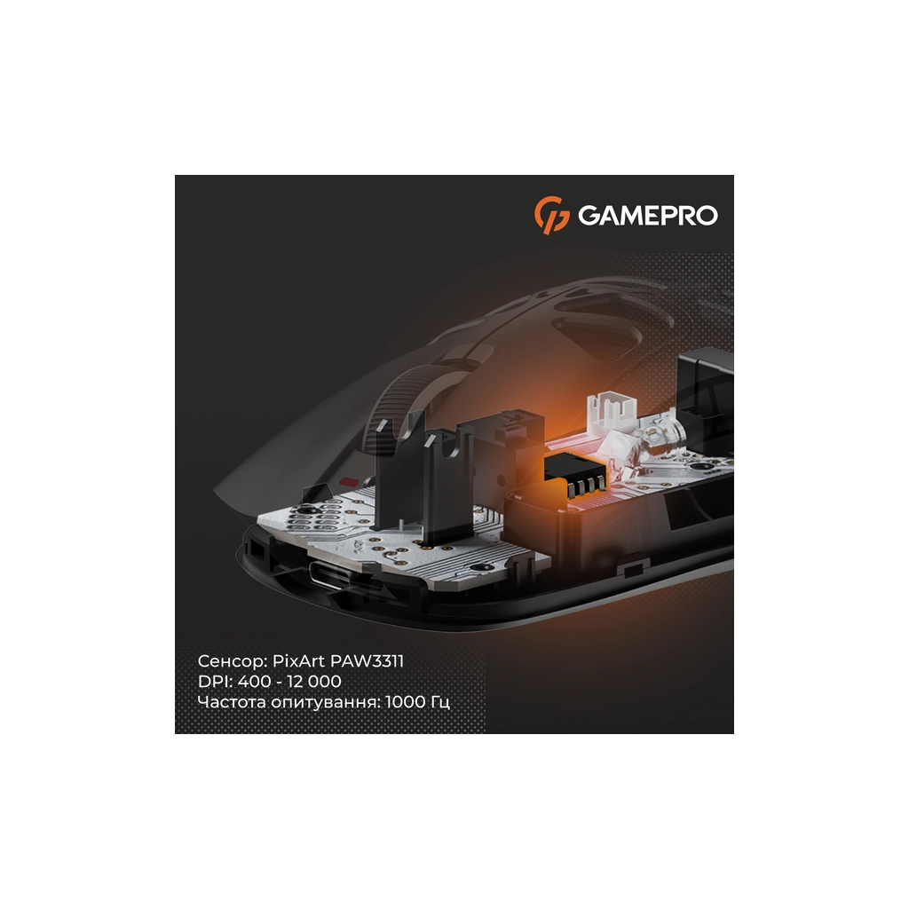 Мишка GamePro Genesis Spider Wireless/Bluetooth/USB Black (GM870B)