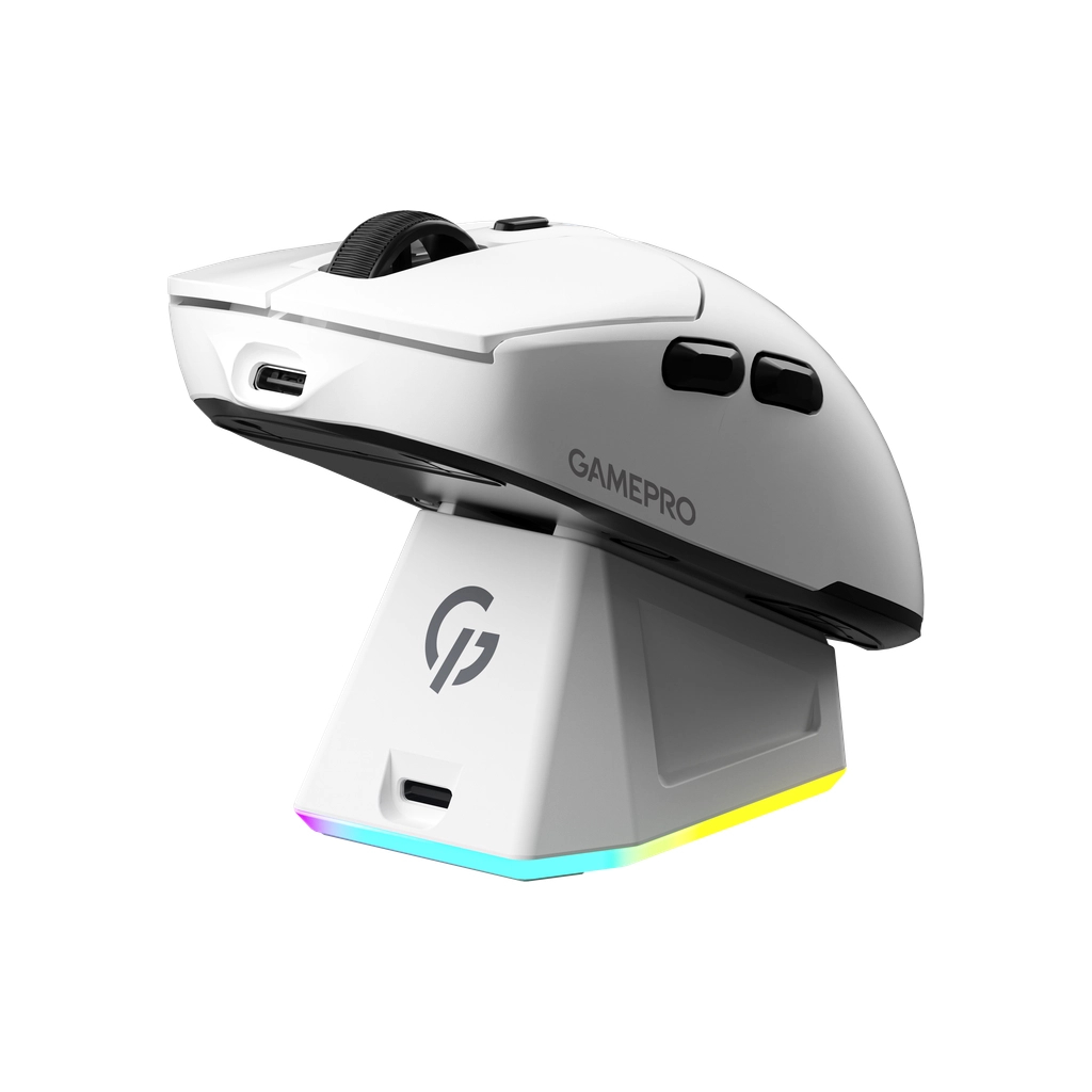 Мишка GamePro Genesis Airmaster Wireless/Bluetooth/USB White (GM167W)