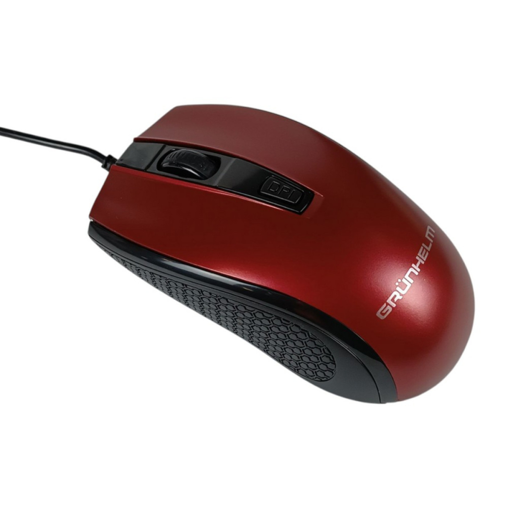 Мишка Grunhelm M-342WD USB Red (126867)