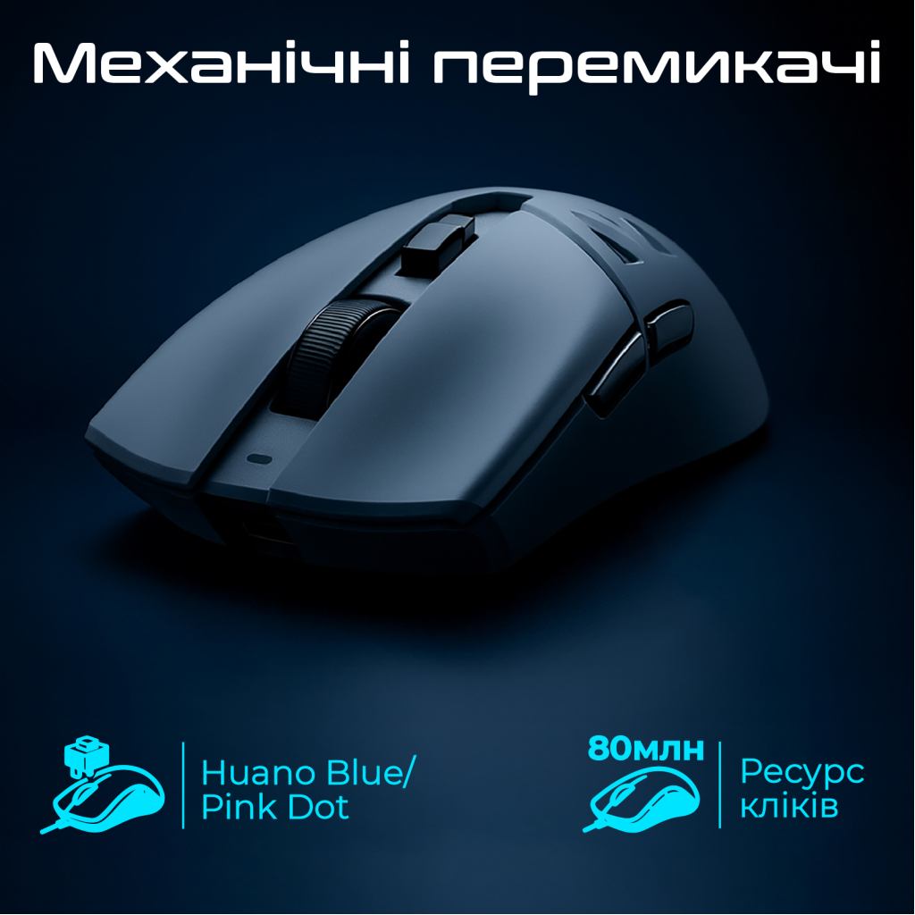 Мишка RAWM SA-SL01C Wireless/Bluetooth White (SA-SL01C.white)