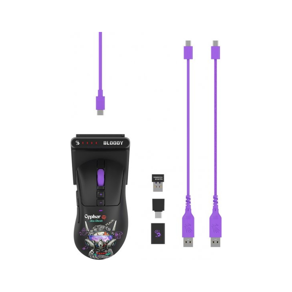 Мишка A4Tech Bloody R73 Ultra Duo Wireless Cypher Ghost (4711421002370)