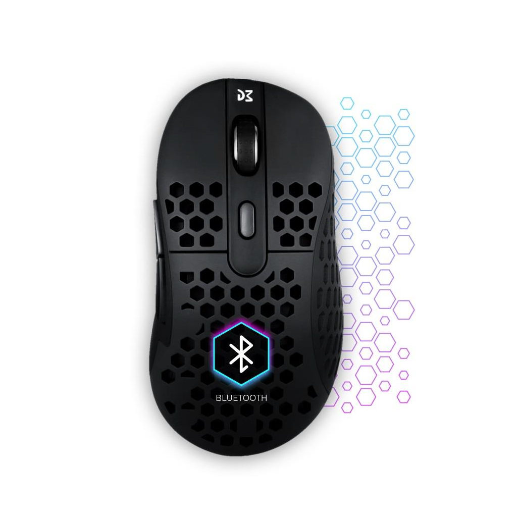 Мишка Dream Machines DM6 Holey Trio Wireless/Bluetooth/USB Black (DM6_HOLEY_TRIO)