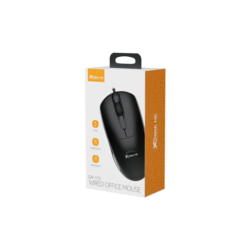 Мишка Xtrike ME GM-115 USB Black (GM-115)