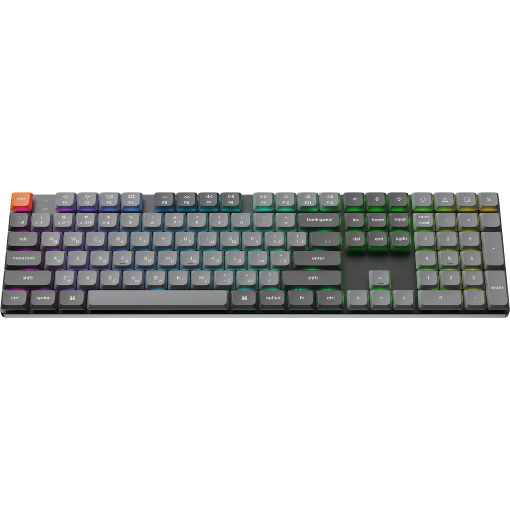 Клавіатура Keychron K5 Max Gateron Brown Switch RGB UA Black (K5M-H3-UA)