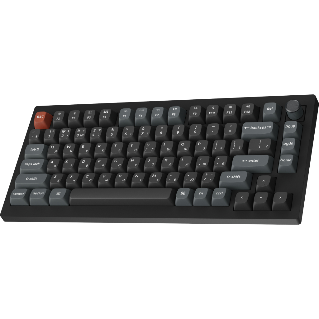 Клавіатура Keychron V1 Ultra Keychron Red Switch RGB UA Black (V1U-D1-UA)