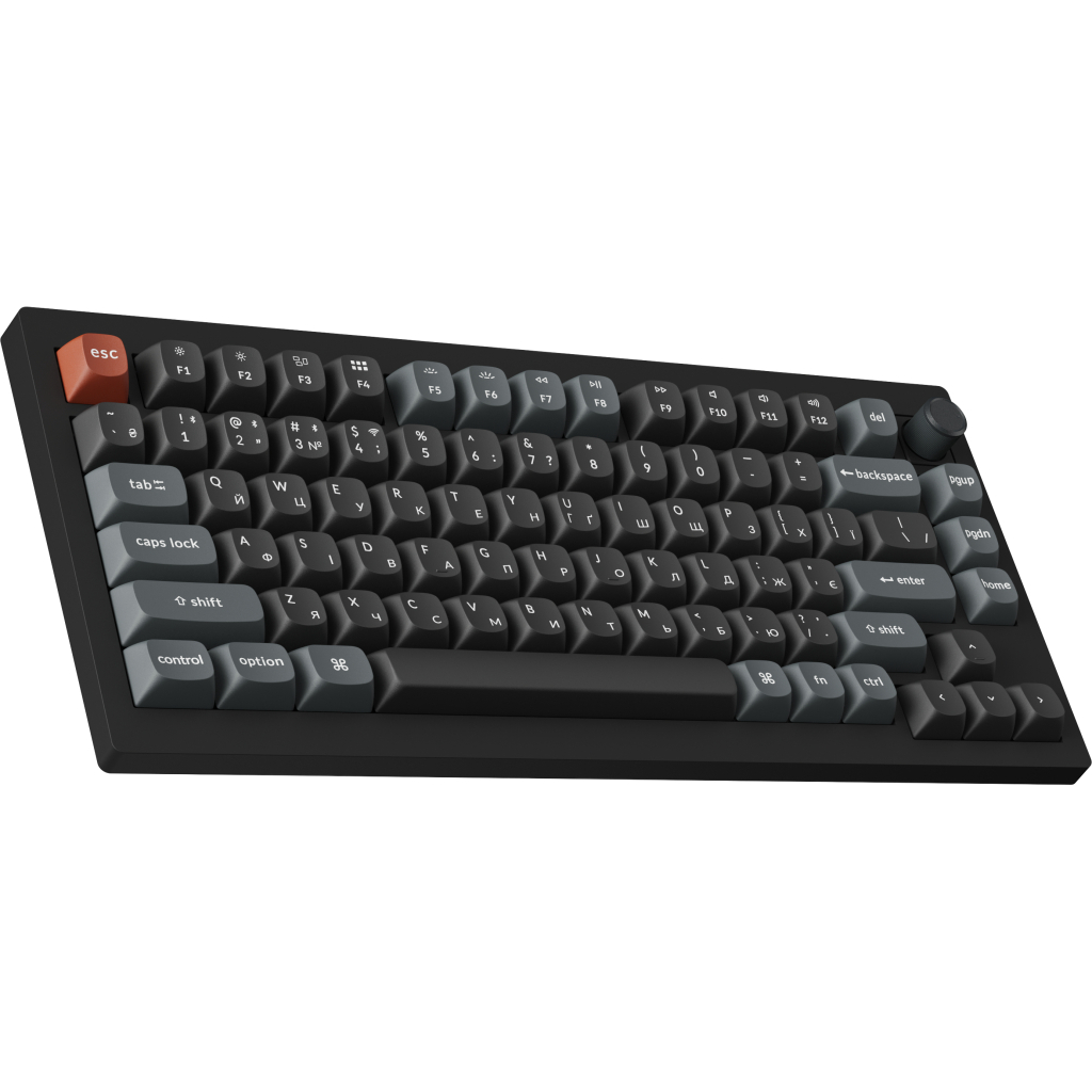 Клавіатура Keychron V1 Ultra Keychron Red Switch RGB UA Black (V1U-D1-UA)
