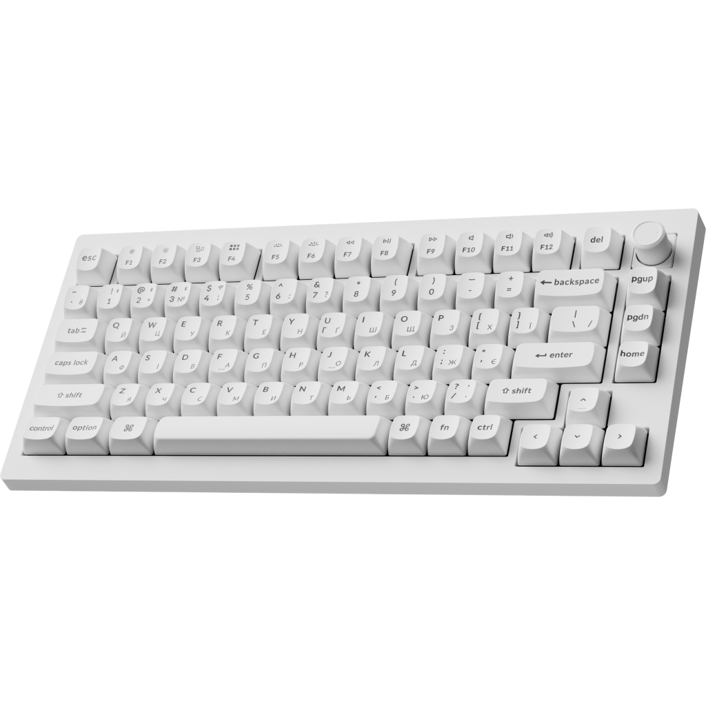 Клавіатура Keychron V1 Ultra Keychron Red Switch RGB UA White (V1U-F1-UA)