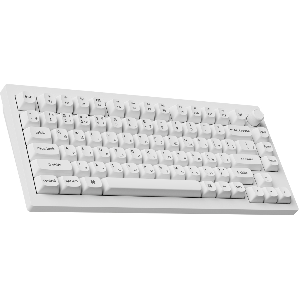 Клавіатура Keychron V1 Ultra Keychron Red Switch RGB UA White (V1U-F1-UA)