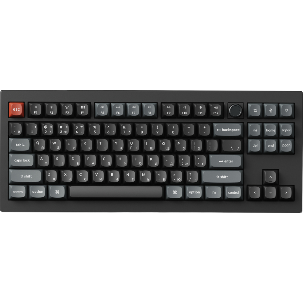 Клавіатура Keychron V3 Ultra Keychron Red Switch RGB UA Black (V3U-D1-UA)