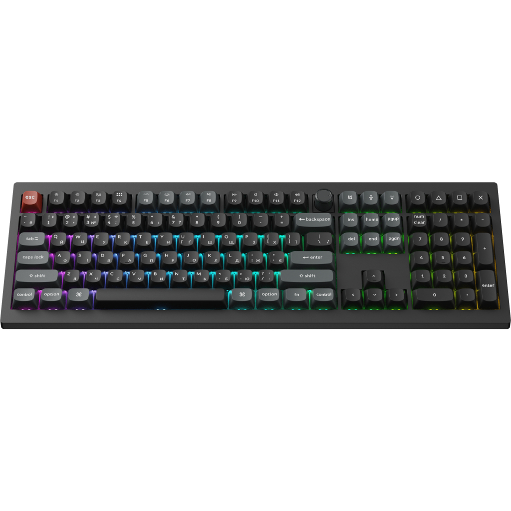 Клавіатура Keychron V6 Ultra Keychron Red Switch RGB UA Black (V6U-D1-UA)